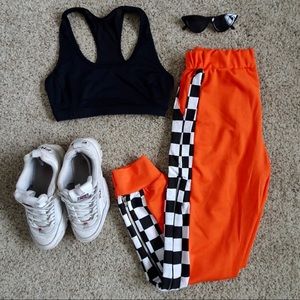 Racecar Checkered Joggers